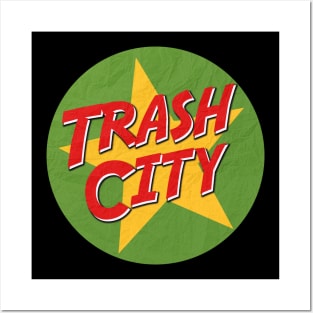 Trash City Sticker Posters and Art